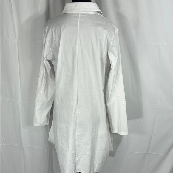 uukaa women’s white button-down tunic shirt dress in size US 10 / EU 40. - Picture 8 of 10